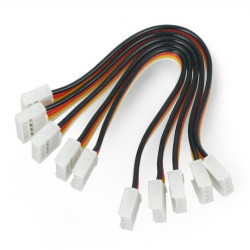 Grove - zestaw 5 przewodów żeńsko-żeńskich 4-pin - 10 cm