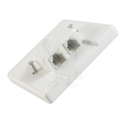 Gniazdo p/t 2x GTP-2 telefoniczne ABS 2965