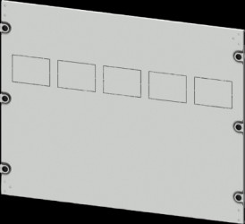 Aperture, rectangular, sheet steel, (W x H x D) 800 x 550 x 10 mm, light gray, 8PQ2055-8BA13