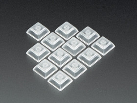 Clear Keycaps for MX Compatible Switches - 12-pack