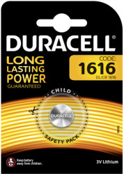 Lithium-button cell, CR1616, 3 V, 50 mAh, CR1616