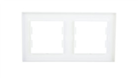 Asfora Ramka Podwójna Pozioma Biała Eph5800221