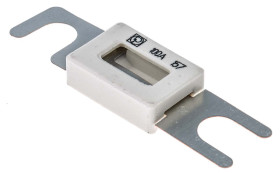 Bezpiecznik samochodowy, 100A kolor Szary, biały, Littelfuse 80V dc
