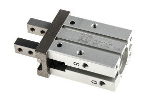 Chwytak pneumatyczny, palce: 2, Podwójna, M5 x 0,8, Równoległy, 0,7 MPa, Systemy pneumatyczne, Standardowy