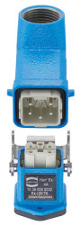Harting 10360040002 Zestaw złączy męskich Łączna ilość styków: 4 + PE 1 szt.