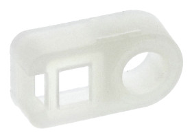 Uchwyt opaski kablowej do opasek 2.5mm długość 13.3mm szerokość 7,1 mm średnica otworu 3.7mm HellermannTyton Naturalny