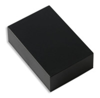 KM-4 Obudowa z tworzywa KM4 wymiary: 90x60x27mm - pełna - czarna - ABS