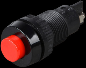 1.10.102.001/0301 Button, NO, 250 V, 2 A, Ø 16.2 mm, red