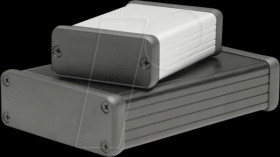 1455N1602BK profile housing, 1455 N, 160 x 103 x 53 mm, black anodized