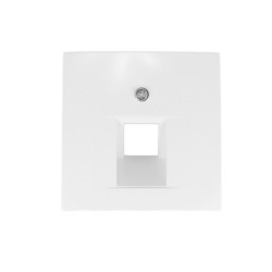Pokrywa gniazda RJ12/RJ45 pojedynczego biała 5314078989 B.Kwadrat Berker