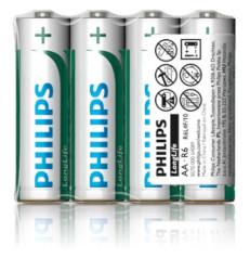 Bateria cynkowo-węglowa R6 / AA 1,5V LongLife R6L4F/10 /tacka 4szt./