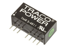 Przetwornica DC-DC, 3W, Uwe 36 → 75 V DC, Uwy 5V dc, Iwy 600mA, TRACOPOWER