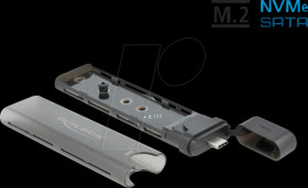 42635 External M.2 SATA+NVMe Combo Housing, USB 3.1