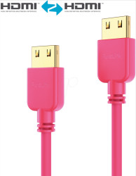 PI0505-020 HDMI Cable - PureInstall - Slim 2.00m, red