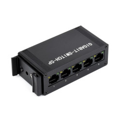 Przełącznik sieciowy Gigabit-Switch-5P (EU) 5-portowy przemysłowy - Waveshare 22496