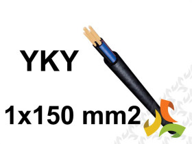 Kabel ziemny YKY 1x150 mm2 RMC (0,6/1kV) miedziany NYY-O (bębnowy) G-007534 TELEFONIKA