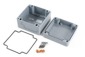 Obudowa ogólnego użytku Stop aluminiowy odlewany szerokość zew. 140 mm długość zew. 140 mm wys. zew. 91 mm Hammond IP68