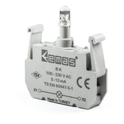 Element podświetlający do przycisków serii B, 110V AC/DC, niebieski T0-BE