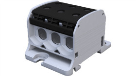 Złączka Szynowa Gwintowa Al/Cu Stb 50-3 (87360) Simblock Czarny 81003007