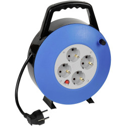 Vivanco 61150 Cable Reel 10m Black 1 piece Durable and Compact Design