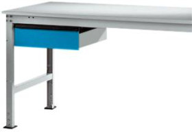Manuflex LZ4173.5012 Pojedyncza kieszeń ESD w kolorze niebieskim RAL 5012, z zamkiem, szer. X gł. X wys.= 425 x 550 x 13