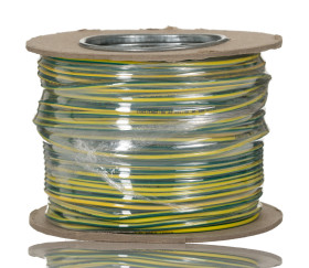 Przewód montażowy 1,5mm² Zielony/Żółty RS PRO Poliolefina usieciowana EI5, typ EI 5 wg EN 50363-5 16 AWG 750 V dł. 100m