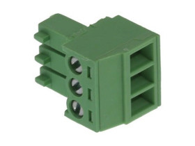 3.5MM EURO PLUG RA GRN 3CKT