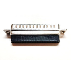 Złącze D-Sub 37-pinowe Męski Proste Montaż na panelu Prosty Platerowany złotem, Nikiel