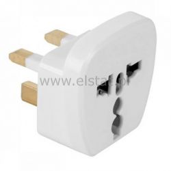 Adapter AC wtyk UK- gn. uniwersalne, QZ36, białe