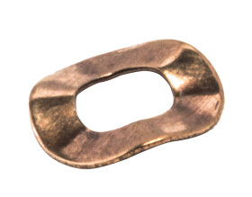 Podkładka zabezpieczająca do śruby M2, falista wew 2.25mm Miedź zew 4.51mm