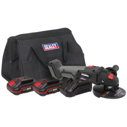 Sealey CP20VAGXKIT Brushless Angle Grinder Kit 20V - 2 Batteries