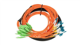 Multipatchcord Sm 24F 8M, Rozszycie 1M Extralink Sc/Apc-Lc/Pc