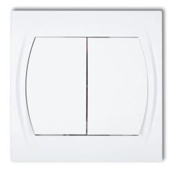 LOGO Przycisk świecznikowy biały LWP-44.1