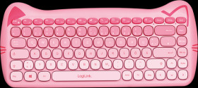 ID0220 Keyboard/mouse combination, wireless, child-friendly, pink