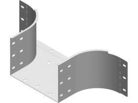 Trójnik dostawny TKZDC300H200 grubość blachy 2,0mm 374130 BAKS