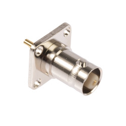 Złącze koncentryczne Montaż na kołnierzu Żeński 50Ω typ złącza Złącze BNC 4GHz Lutowane