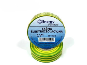 CV1 (EP-1920) ŻZI - taśma elektroizolacyjna PCW (19mm x 20m x 0.13mm) żółto-zielona