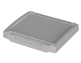 BOPLA BCD 400 OT-FSC-7035 (20401535) - pokrywa przednia z wgłębieniem zamykana na zawiasy i zamek (404 x 344,2 x 37,5 mm)