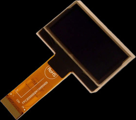 OLED display, 128 x 64 dots, 42.04 x 27.22 x 1.41 mm, yellow, Display Elektronik DEP 128064I-Y