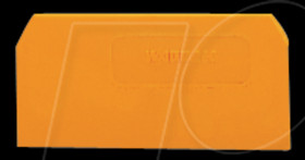 280-309 Intermediate plate for 2-conductor feed-through terminal, orange