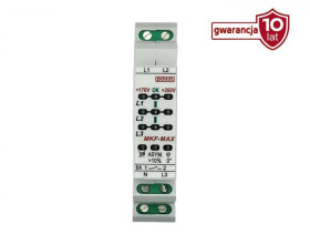 Przekaźnik zaniku, kolejności i asymetrii, zwarcia faz, wachań napięcia 170V, 260V, 1Z MKF-MAX