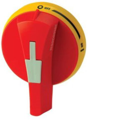 Uchwyt obrotowy do rozłącznika 88mm kolor Czerwony/żółty Socomec