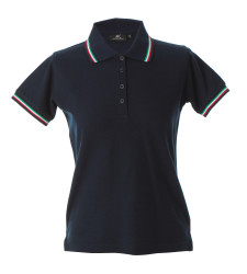 AOSTA LADY NAVY POLO M/CORTA