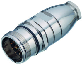 Plug, 9 pole, solder connection, screw locking, straight, 99 4613 00 09