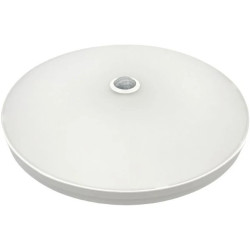 Plafon okrągły natynkowy LED 12W 1200lm 4000K IP42 biały barwa NW biała neutralna z czujnikiem ruchu biały Lumilight