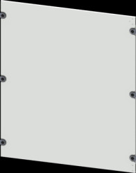 Aperture, rectangular, sheet steel, (W x H x D) 600 x 800 x 10 mm, light gray, 8PQ2080-6BA01