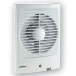 Wentylator osiowy fi100 230V 14W 98m3/h 34dB z higrostatem i wyłącznikiem czasowym biały FORTE D100M3H