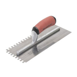 Marshalltown M5779SSDXH 10mm StainlessSteel SquareNotched Trowel DuraSoft Handle