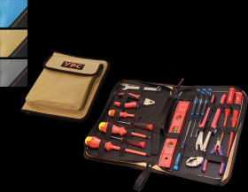 BG00017BKSD "ZipCaddy XL" tool organiser, sand-black, 31x23x5 cm