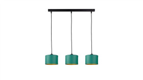 Lampa Wisząca Nowoczesna Abażur 3Xe27 Flow Green